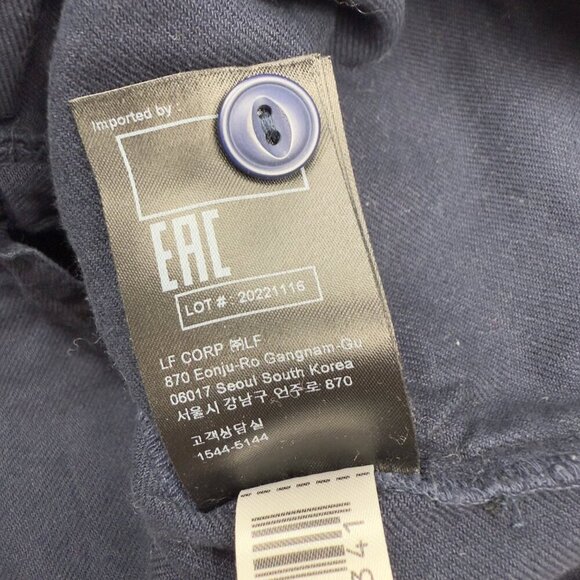 BA&SH Mustang Night Blue Navy Cotton Paperbag Shorts sz 1 / S - Picture 9 of 13